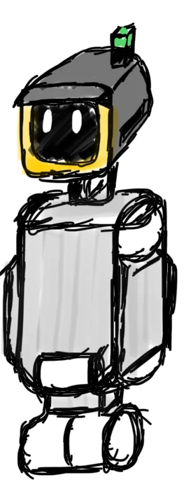 Hand sketch of the robot